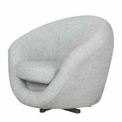 Fauteuil Pivotant Marvin -HOME24 Soldes drehsessel marvin strukturstoff silber 1756358