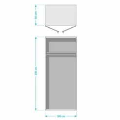 Armoire à Portes Battantes Brooklyn I 8 Armoire à Portes Battantes Brooklyn I -HOME24 Soldes drehtuerenschrank brooklyn i polarweiss 100 cm 2 tuerig 236 cm 5016440