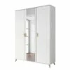 Armoire à Portes Battantes Falun -HOME24 Soldes drehtuerenschrank falun alpinweiss esche coimbra 136 cm 3 tuerig mit spiegeltuer en 4756776