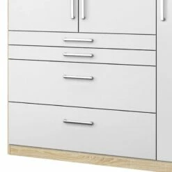 Armoire Homburg II 23 Armoire Homburg II -HOME24 Soldes drehtuerenschrank homburg ii weiss eiche sonoma dekor 136 cm 3 tuerig ohne spiegeltuer en 4503920