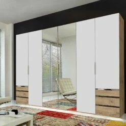 Armoire à Portes Battantes Level 36A 21 Armoire à Portes Battantes Level 36A -HOME24 Soldes drehtuerenschrank level 36a alpinweiss plankeneiche dekor 300 cm 6 tuerig 216 cm mit spiegeltuer en 4915740