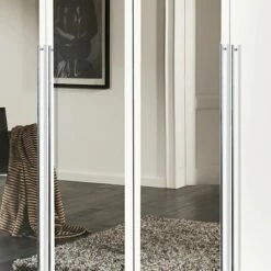 Armoire à Portes Battantes Brooklyn II -HOME24 Soldes drehtuerenschrank melva polarweiss spiegel 278226