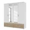 Armoire Rasant-Extra I -HOME24 Soldes drehtuerenschrank rasant extra i eiche sanremo hell dekor alpinweiss 168 cm 4 tuerig 2 spiegeltueren 2670230