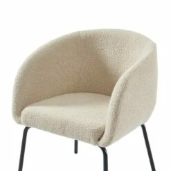 Fauteuil BELEM En Tissu Bouclette Blanc -HOME24 Soldes e5085f09b9784c6eac0c5f706b3dc349