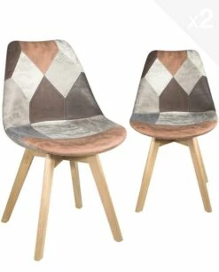 Chaise Patchwork LAO (lot De 2)