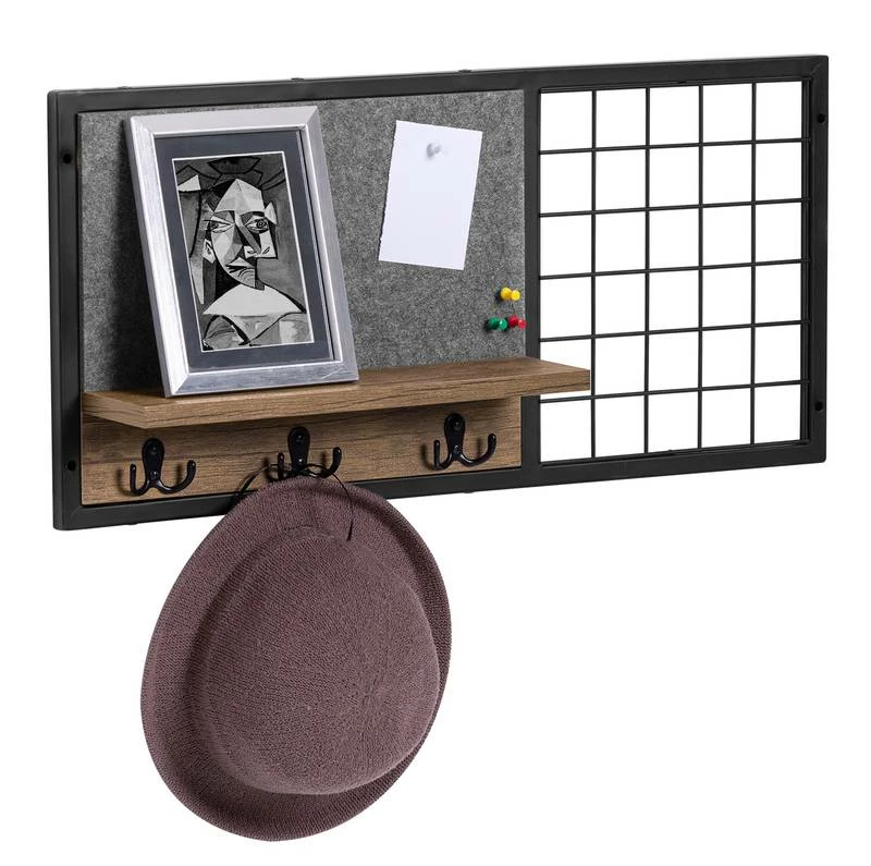 Étagère Murale Avec Tableau Mémo FHK20-N 3 Étagère Murale Avec Tableau Mémo FHK20-N