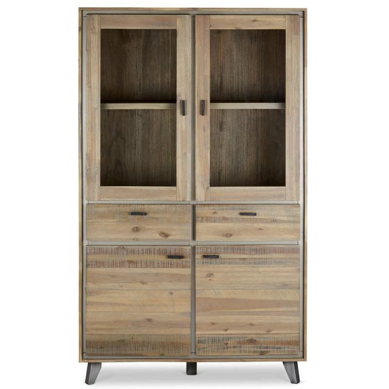 Armoire Vitrine Malaga Marron 6 Armoire Vitrine Malaga Marron – Image 4