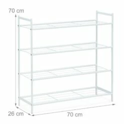 Étagère à Chaussures En Métal 4 Niveaux -HOME24 Soldes ea676e607f4942229b97809cb563e88f