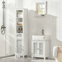 Meuble Colonne De Salle De Bain BZR36-W -HOME24 Soldes eace325fb5c44b399daba115b131259e