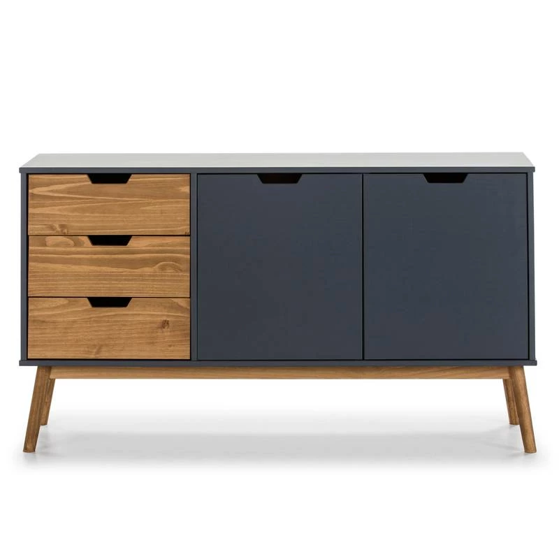 Buffet Java 3 Tiroir 2 Porte Anthracite 5 Buffet Java 3 Tiroir 2 Porte Anthracite – Image 3