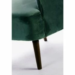 Fauteuil Rétro Velours Vert Forêt -HOME24 Soldes ecf4fc09faef4377993ed2256e776127