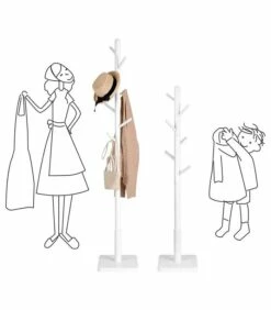 Porte-manteau Sur Pied Blanc 8 Crochets -HOME24 Soldes eddfbb19e3e04cee9931b4c3d0ae597a