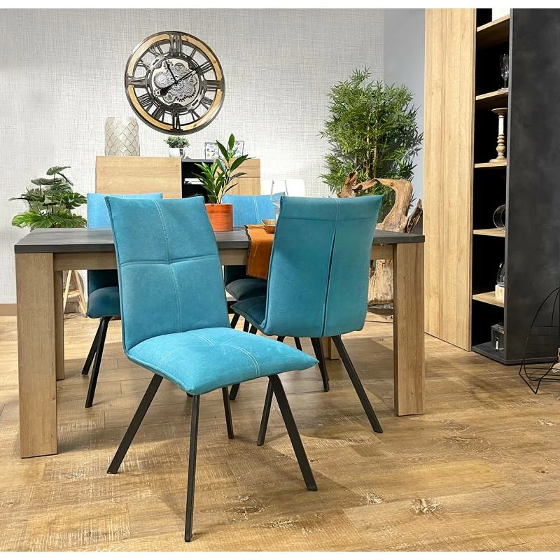 Lot 2 Chaises Tissu Pieds Métal - ARIA 19 Lot 2 Chaises Tissu Pieds Métal - ARIA – Image 17