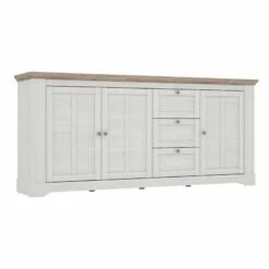 Buffet 204cm 3 Portes 3 Tiroirs - ANGELE