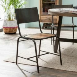 Chaises TAMATI - Lot De 2 -HOME24 Soldes esszimmerstuhl tamati 2er set pinie massiv metall 4922756