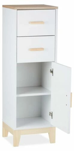 Étagère Salle De Bain Avec 2 Tiroirs