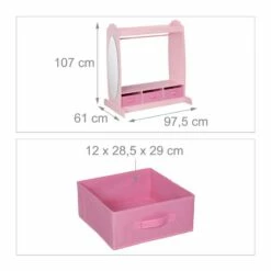 Garde-robe Pour Enfant Avec Miroir -HOME24 Soldes f151ad3c8db641aa9824ae6a02373958