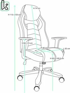 KAYELLES Fauteuil Gamer Inclinable AZUL -HOME24 Soldes f714bd6835b247d187224b3d398fd834