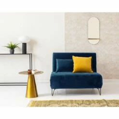 Fauteuil Convertible En Velours Rouille -HOME24 Soldes f922b8b8abbe4ae8bc40ffe9dc6cc01e