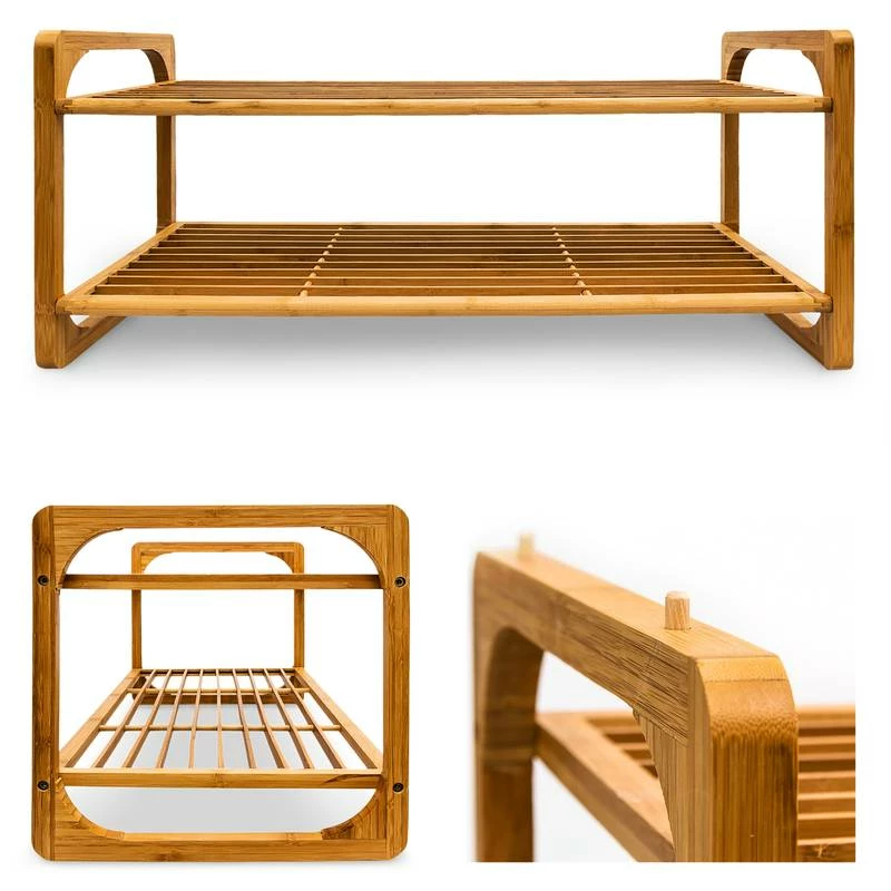 Étagère à Chaussures Bambou Rangement 8 Étagère à Chaussures Bambou Rangement – Image 6