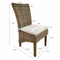 2 Chaises Kubu Naturel Tressé BORA BORA -HOME24 Soldes faf02477db1c457880fb816554190cb8