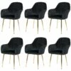 Chaise Capitonnée HWC-F18 (lot De 6)