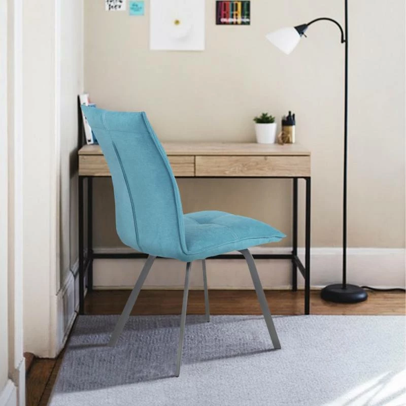 Lot 2 Chaises Tissu Pieds Métal - ARIA 20 Lot 2 Chaises Tissu Pieds Métal - ARIA – Image 18