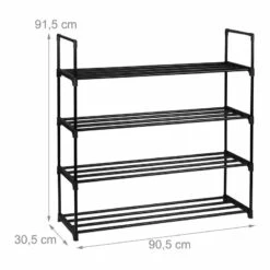 Étagère à Chaussures Métal Noir -HOME24 Soldes ffbb64988caf4ed59d3a134ba2d9979c