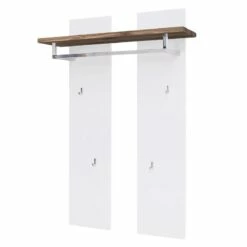 Ensemble De Vestibule Roble -HOME24 Soldes garderoben set roble 3 teilig inkl beleuchtung matt weiss asteiche 4407116