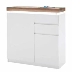 Ensemble De Vestibule Roble -HOME24 Soldes garderoben set roble 3 teilig inkl beleuchtung matt weiss asteiche 4407140