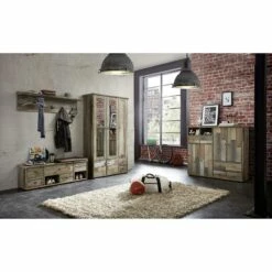 Ensemble De Vestibule Tapara (3 éléments -HOME24 Soldes garderoben set tapara ii 3 teilig braun grau 4383236