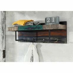 Panneau Porte-manteaux Goa -HOME24 Soldes garderobenpaneel goa akazie mango teilmassiv mehrfarbig 4998020