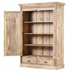 Armoire De Vestibule Cella -HOME24 Soldes garderobenschrank cella mango massiv 4294512