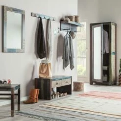 Porte-manteaux Mural Goa -HOME24 Soldes garderobenschrank goa braun 4357284 1