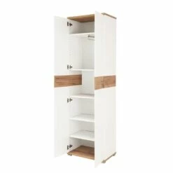 Armoire De Vestibule Nerola -HOME24 Soldes garderobenschrank nerola weiss eiche dekor 4245092