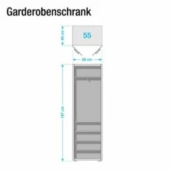 Armoire De Vestibule Viveiro -HOME24 Soldes garderobenschrank repulse weiss 4402232
