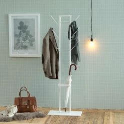 Porte-manteaux Berekua 9 Porte-manteaux Berekua -HOME24 Soldes garderobenstaender berekua metall weiss 4237508