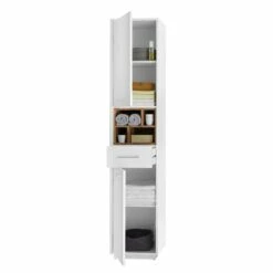 Colonne De Salle De Bain Guardo -HOME24 Soldes hochschrank guardo weiss wildeiche dekor 4438896