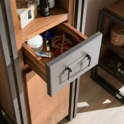 Colonne Salle De B. MANCHESTER 2 Portes -HOME24 Soldes hochschrank manchester akazie teilmassiv metall 4915684