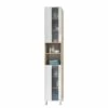 Armoire Colonne Porto -HOME24 Soldes hochschrank porto weiss eiche saegerau dekor 5089064
