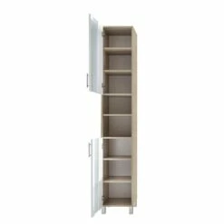 Armoire Colonne Porto -HOME24 Soldes hochschrank porto weiss eiche saegerau dekor 5089068