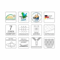 Matelas Mazzy Ressorts Bombés Ensachés -HOME24 Soldes matratze mazzy tonnentaschenfederkern 100 x 200cm 3385553