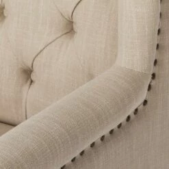 Chaise Madison -HOME24 Soldes ohrensessel madison webstoff beige 311923