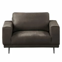 Fauteuil Ramilia -HOME24 Soldes polstergarnitur ramilia 3 2 1 antiklederlook braungrau 4882288