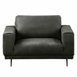 Fauteuil Ramilia -HOME24 Soldes polstergarnitur ramilia 3 2 1 antiklederlook dunkelgrau 4882312