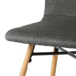 Chaises Capitonnées Daleras -HOME24 Soldes polsterstuhl daleras 2er set webstoff buche massiv dunkelgrau 4847932