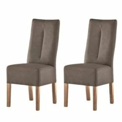 Chaises Capitonnées Funny II (lot De 2) 32 Chaises Capitonnées Funny II (lot De 2) -HOME24 Soldes polsterstuhl funny ii 2er set kunstleder braun eiche 4401044