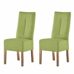 Chaises Capitonnées Funny II (lot De 2) 37 Chaises Capitonnées Funny II (lot De 2) -HOME24 Soldes polsterstuhl funny ii 2er set kunstleder kiwigruen eiche 4401028