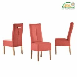 Chaises Capitonnées Funny II (lot De 2) 25 Chaises Capitonnées Funny II (lot De 2) -HOME24 Soldes polsterstuhl funny ii 2er set kunstleder rot eiche 1937658
