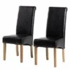 Chaises Capitonnées Nello II (lot De 2) -HOME24 Soldes polsterstuhl nello 2er set kunstleder schwarz 1934742